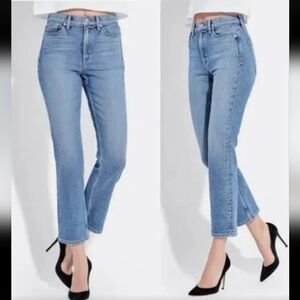 AYR The Yes Yes Yes Straight Leg High Rise Jeans  Vintage Blue Size 32